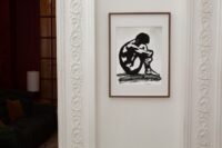 Contemporary Art. Ink on Paper Artwork. Interior Design Art  "Reflections in Solitude" - Image 7