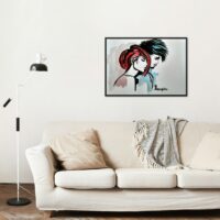 Original Art Piece. Artistic Home Decor Drawing "A Journey of Love and Reflection" - Image 2