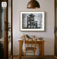 For him. Charcoal drawing – Image 3