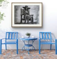 For him. Charcoal drawing – Image 8