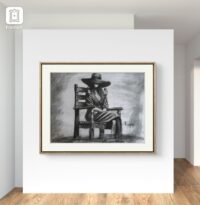 For him. Charcoal drawing – Image 7