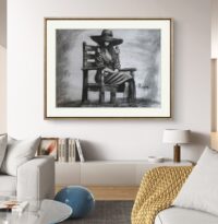 For him. Charcoal drawing – Image 5