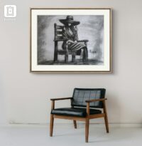 For him. Charcoal drawing – Image 4