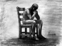Vanité des vanités. Dessin au fusain. Drawing charcoal art