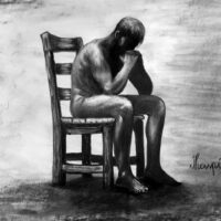 Vanité des vanités. Dessin au fusain. Drawing charcoal art