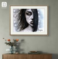 Silence d'automne. Dessin au fusain – Image 4