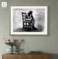Vanité des vanités. Dessin au fusain. Drawing charcoal art. – Image 2