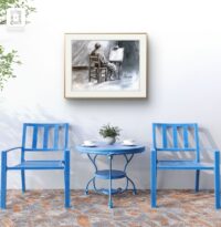 Souvenir. Dessin au fusain. Drawing charcoal art. Chairs in Silence – Collection – Image 2