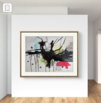 What the Rain Doesnt Say – Abstract Ink and Watercolor Drawing – Image 2