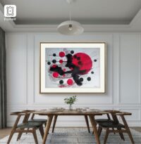 Red Absences. Red and Black Ink Drawing – Image 4
