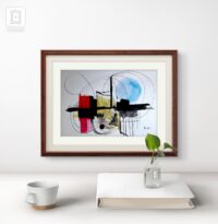 You stepped into my dream. Modern painting, love letter, – Image 6