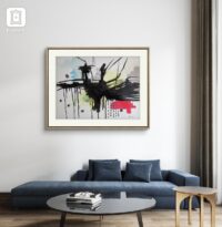 What the Rain Doesnt Say – Abstract Ink and Watercolor Drawing – Image 3
