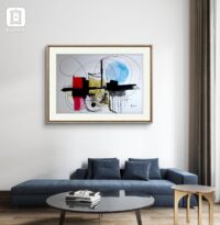You stepped into my dream. Modern painting, love letter, – Image 2
