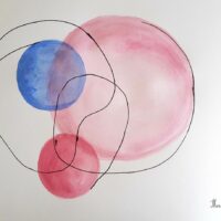 Chemins intimes. MinimalistArt  VisualPoetry  RomanticArt  InkDrawing  AbstractArt