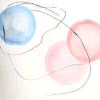 Rêve du matin. ArtMinimaliste. AbstractPainting. WatercolorArt  ModernArt