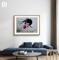 Minimalist Charcoal Drawing. I wanted to be the wind – Image 4