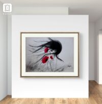 Minimalist Charcoal Drawing. I wanted to be the wind – Image 3
