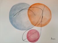 Abstractdrawing. "Ton silence".  Poeticart. Minimalistart. Contemporaryart