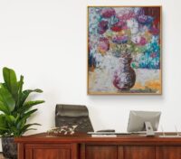 Whisper of a Flower. Souffle de fleur. OilOnBoard. RomanticArt. ModernPainting – Image 4