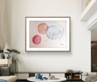 AbstractDrawing ".....ton regard".“…your gaze” PoésieVisuelle. AquarelleAbstraite. – Image 4
