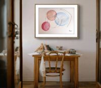 AbstractDrawing ".....ton regard".“…your gaze” PoésieVisuelle. AquarelleAbstraite. – Image 5