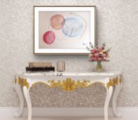 AbstractDrawing ".....ton regard".“…your gaze” PoésieVisuelle. AquarelleAbstraite. – Image 2