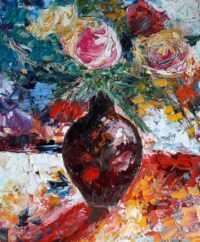 Le silence et la passion. Romanticart. Oilonboard