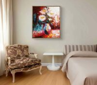 Contemporaryart. Whisper of Love. OilOnBoard. Oilpainting. – Image 5