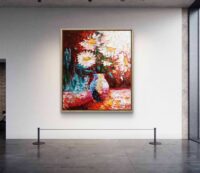 Contemporaryart. Whisper of Love. OilOnBoard. Oilpainting. – Image 2