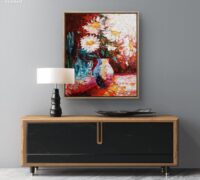 Contemporaryart. Whisper of Love. OilOnBoard. Oilpainting. – Image 9
