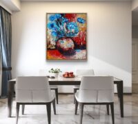 Poeticart.  Impasto.  Paintingonwood. Paletteknifepainting. Le Tonnerre. “The Thunder”. – Image 8