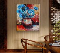 Poeticart.  Impasto.  Paintingonwood. Paletteknifepainting. Le Tonnerre. “The Thunder”. – Image 7