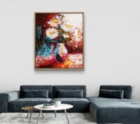 Contemporaryart. Whisper of Love. OilOnBoard. Oilpainting. – Image 6