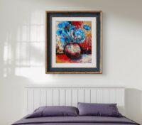 Poeticart.  Impasto.  Paintingonwood. Paletteknifepainting. Le Tonnerre. “The Thunder”. – Image 4