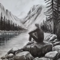 Trust the River.  "Fais confiance à la rivière"